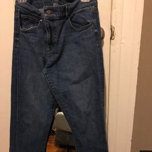 Ann Taylor Custom Hand Painted Girlfriend Jeans